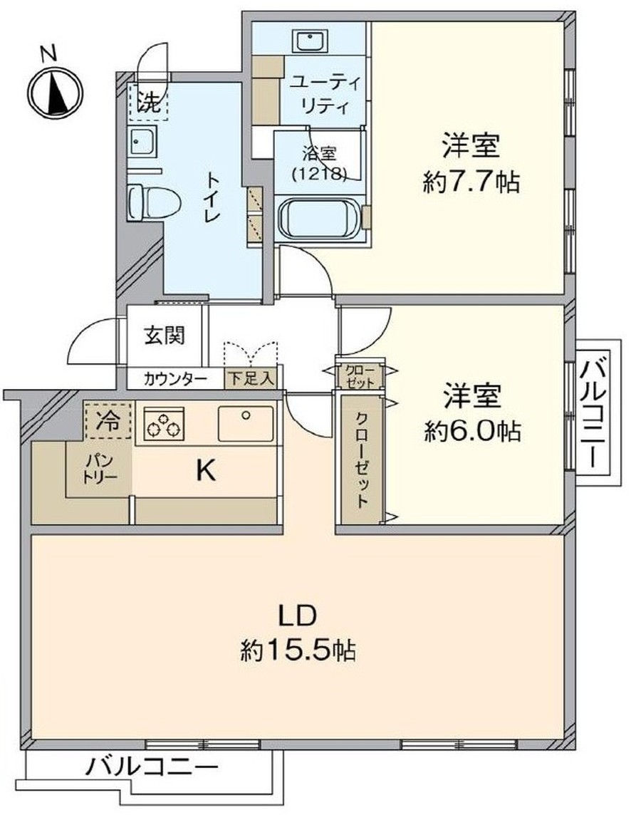 サンピア中島公園東棟 間取図