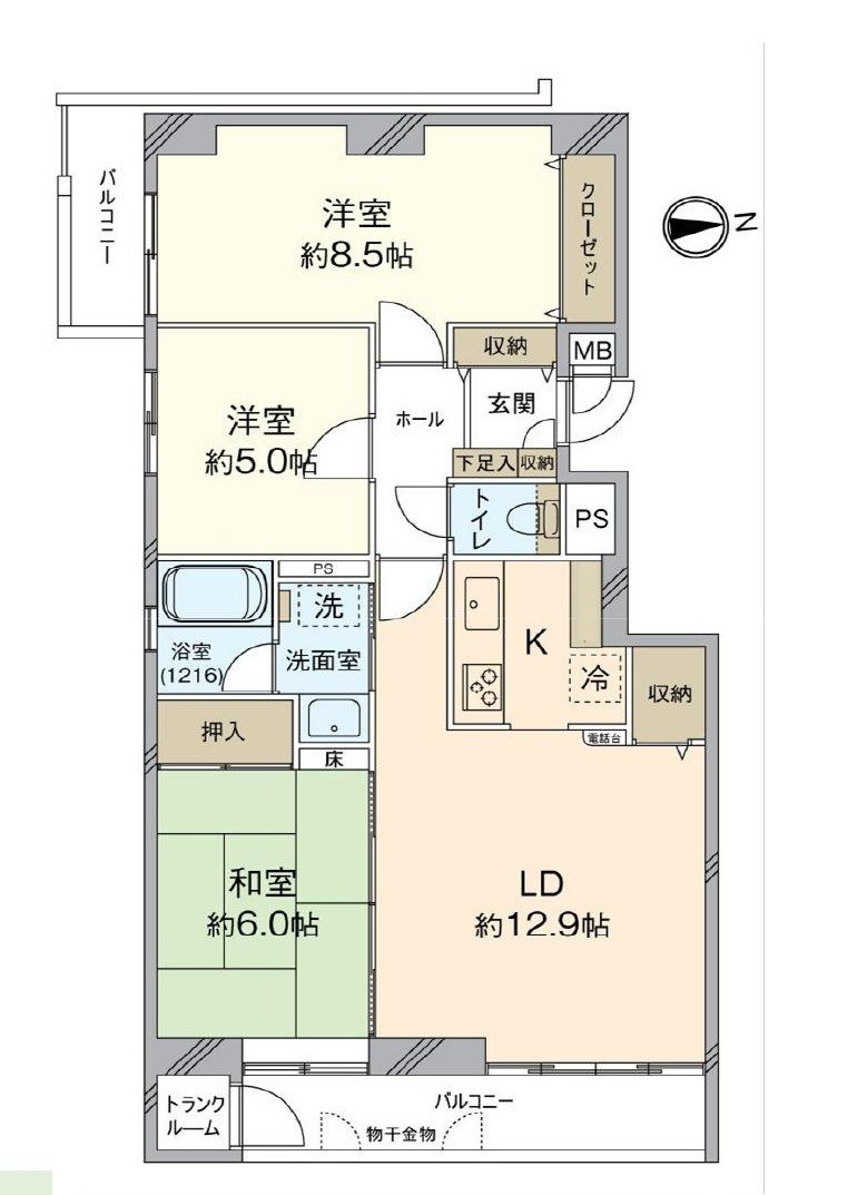 ロピア平岸 間取図